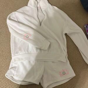 White starfit sweat set